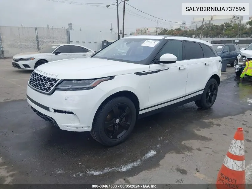 SALYB2RN0JA737596 2018 Land Rover Range Rover Velar D180 S