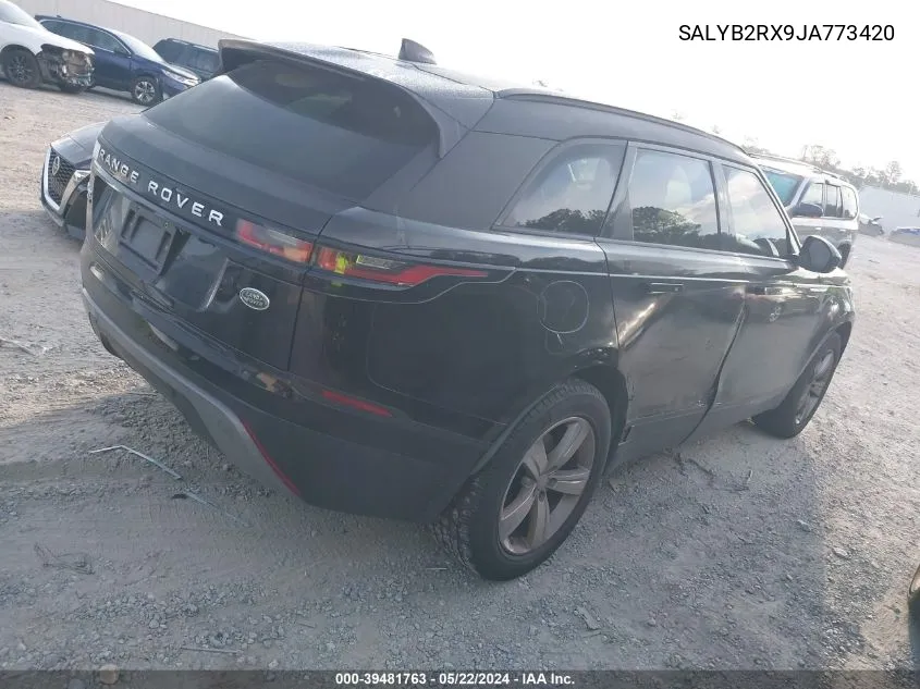 2018 Land Rover Range Rover Velar P250 S VIN: SALYB2RX9JA773420 Lot: 39481763