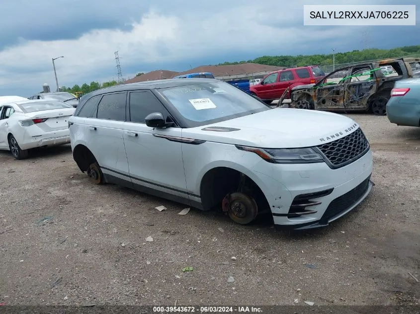 2018 Land Rover Range Rover Velar P250 Se R-Dynamic VIN: SALYL2RXXJA706225 Lot: 39543672