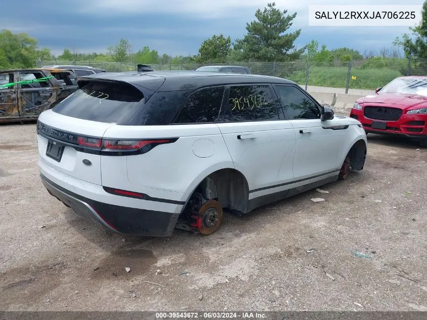 2018 Land Rover Range Rover Velar P250 Se R-Dynamic VIN: SALYL2RXXJA706225 Lot: 39543672