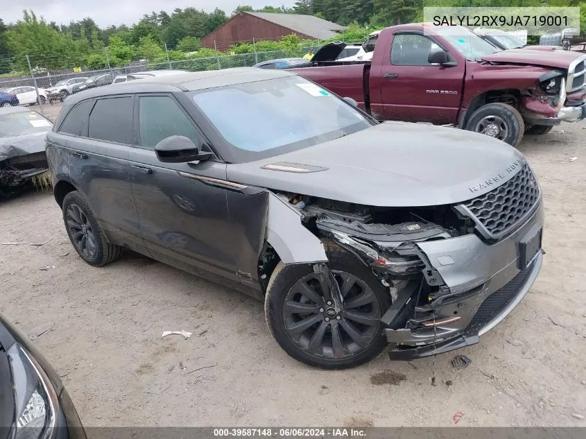 2018 Land Rover Range Rover Velar P250 Se R-Dynamic VIN: SALYL2RX9JA719001 Lot: 39587148