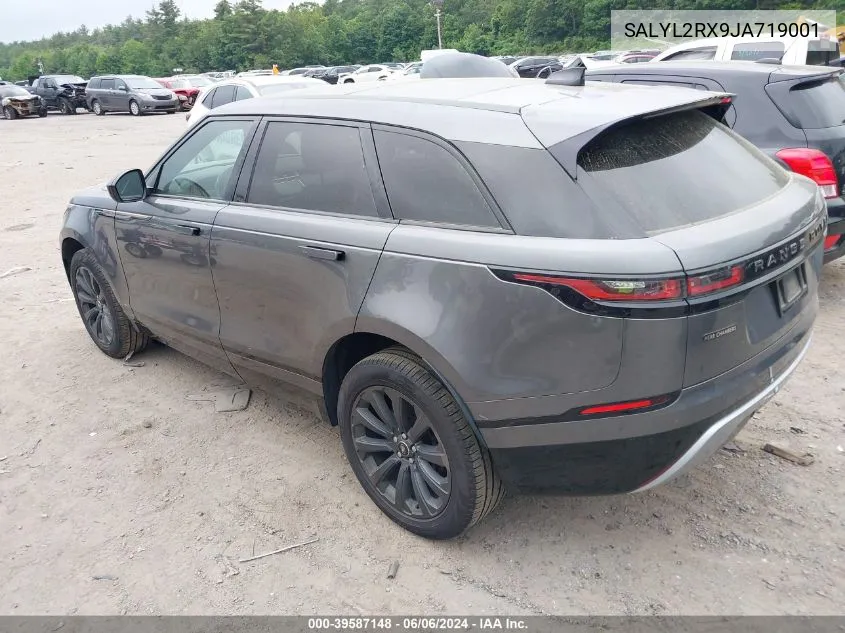 SALYL2RX9JA719001 2018 Land Rover Range Rover Velar P250 Se R-Dynamic