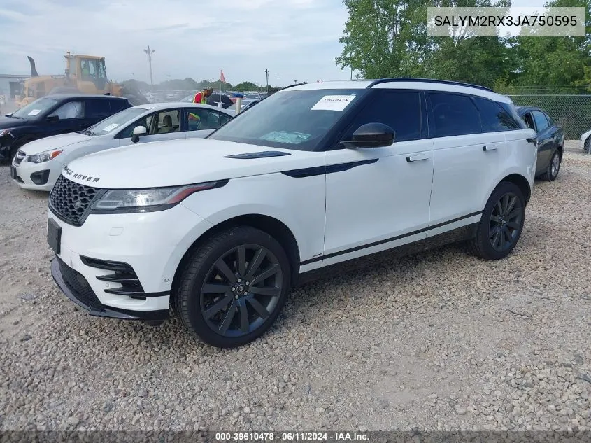 SALYM2RX3JA750595 2018 Land Rover Range Rover Velar P250 Hse R-Dynamic