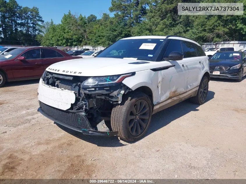 2018 Land Rover Range Rover Velar P250 Se R-Dynamic VIN: SALYL2RX7JA737304 Lot: 39646722