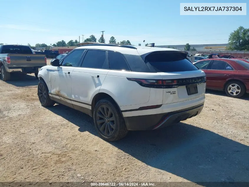 2018 Land Rover Range Rover Velar P250 Se R-Dynamic VIN: SALYL2RX7JA737304 Lot: 39646722