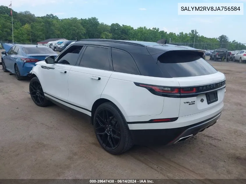 2018 Land Rover Range Rover Velar P380 First Edition/P380 Hse R-Dynamic VIN: SALYM2RV8JA756584 Lot: 39647438