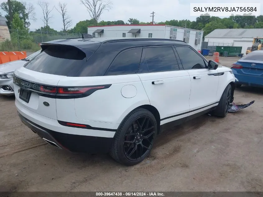 2018 Land Rover Range Rover Velar P380 First Edition/P380 Hse R-Dynamic VIN: SALYM2RV8JA756584 Lot: 39647438