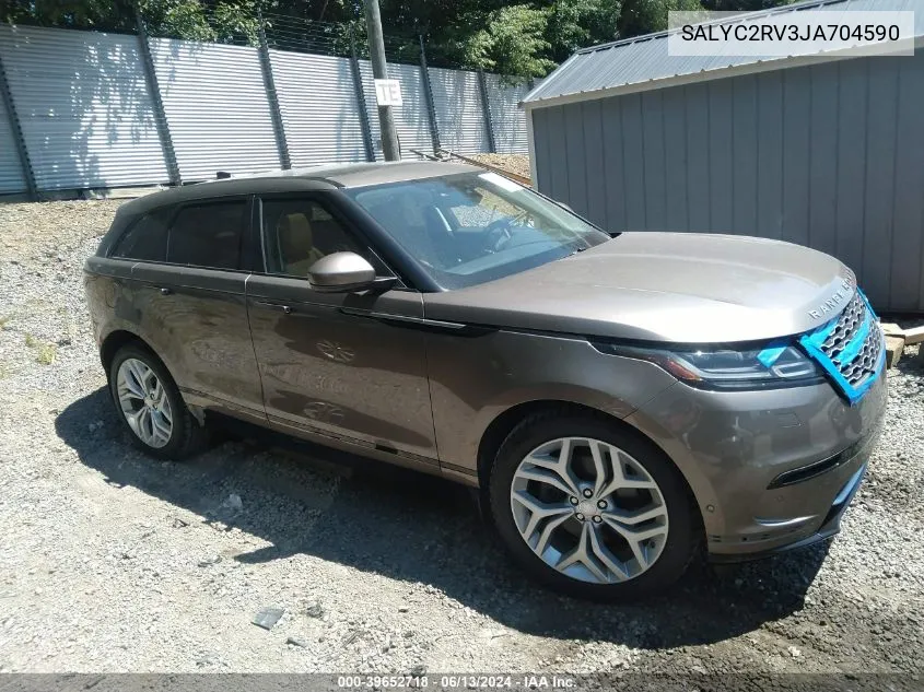 2018 Land Rover Range Rover Velar P380 Se R-Dynamic VIN: SALYC2RV3JA704590 Lot: 39652718