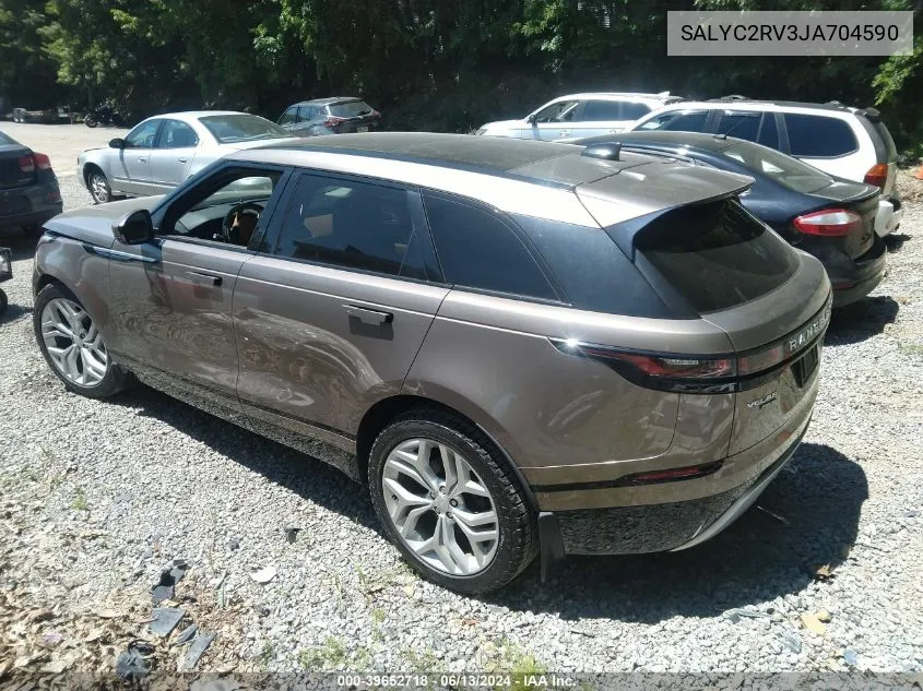 2018 Land Rover Range Rover Velar P380 Se R-Dynamic VIN: SALYC2RV3JA704590 Lot: 39652718