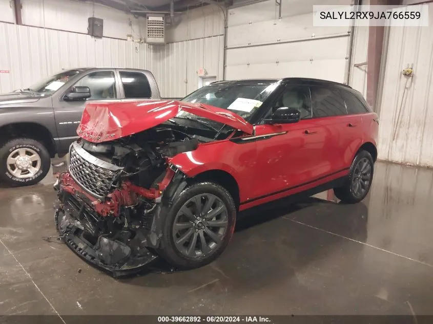 SALYL2RX9JA766559 2018 Land Rover Range Rover Velar P250 Se R-Dynamic