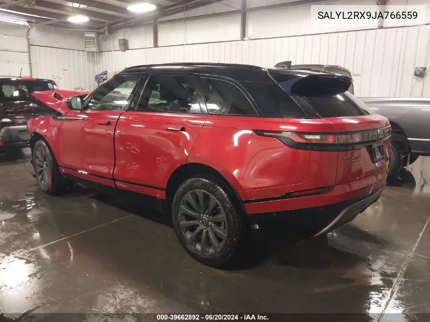 SALYL2RX9JA766559 2018 Land Rover Range Rover Velar P250 Se R-Dynamic