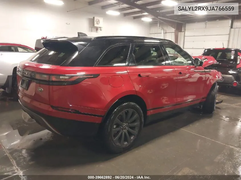 SALYL2RX9JA766559 2018 Land Rover Range Rover Velar P250 Se R-Dynamic