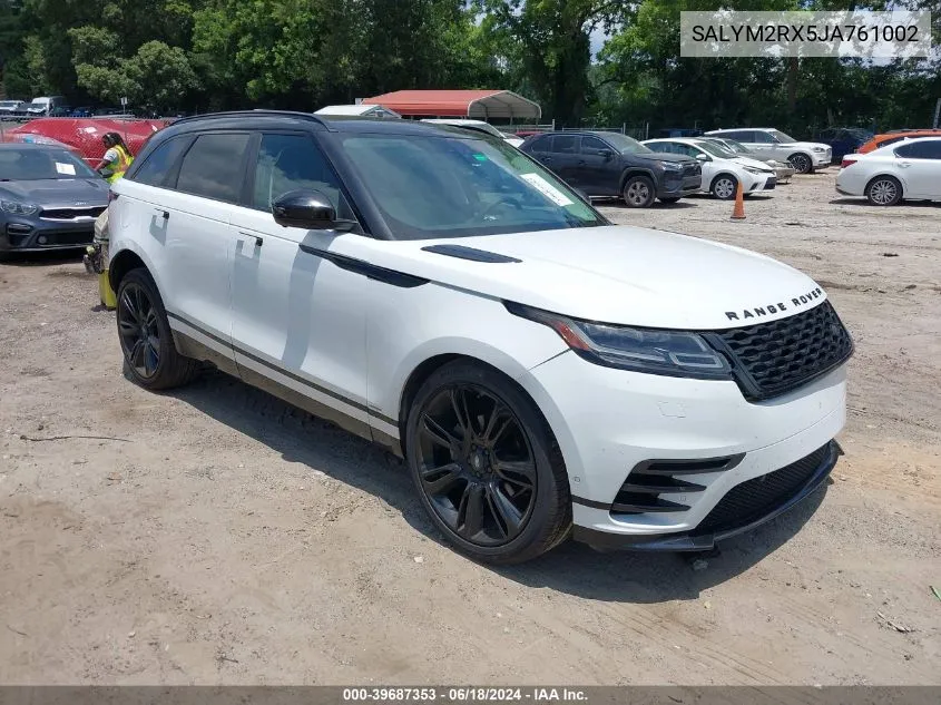 2018 Land Rover Range Rover Velar P250 Hse R-Dynamic VIN: SALYM2RX5JA761002 Lot: 39687353