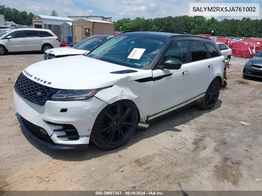 SALYM2RX5JA761002 2018 Land Rover Range Rover Velar P250 Hse R-Dynamic