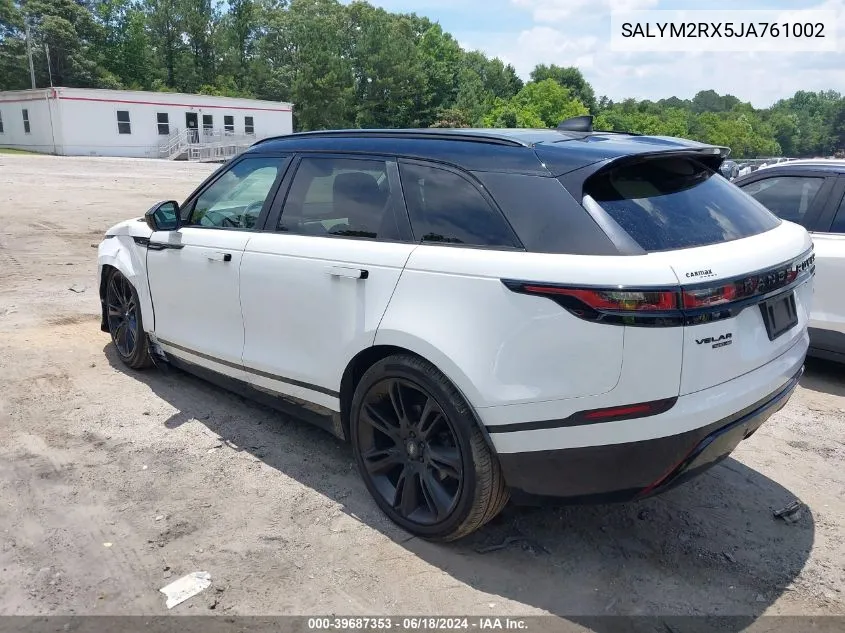 SALYM2RX5JA761002 2018 Land Rover Range Rover Velar P250 Hse R-Dynamic