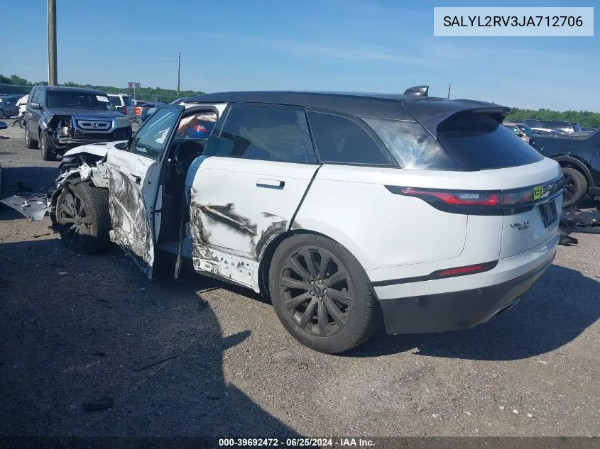 SALYL2RV3JA712706 2018 Land Rover Range Rover Velar R-Dynamic Se