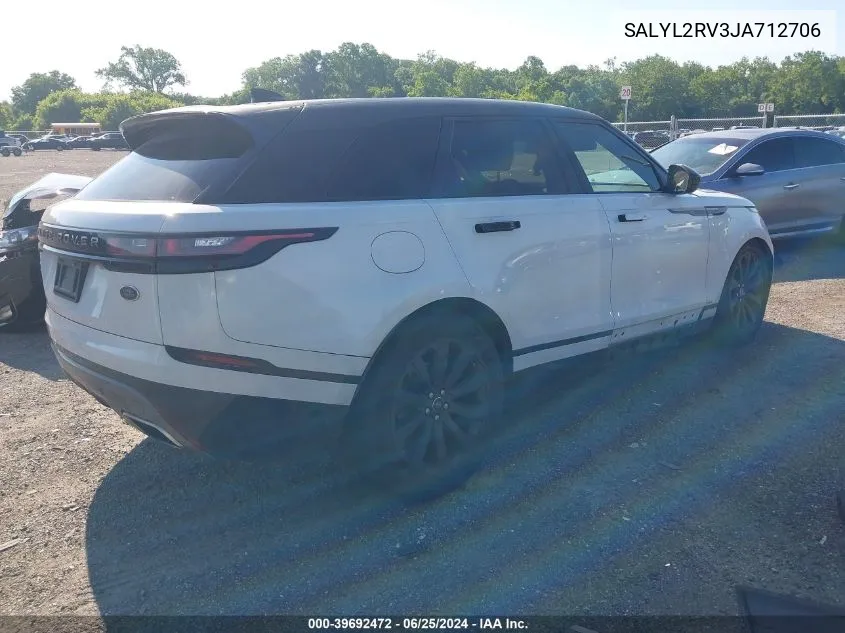 SALYL2RV3JA712706 2018 Land Rover Range Rover Velar R-Dynamic Se