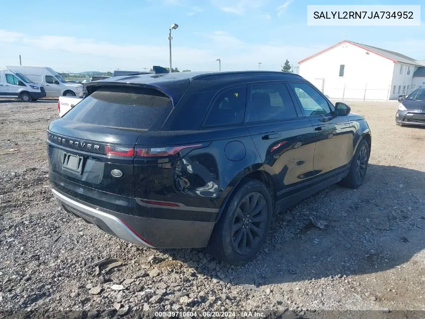 SALYL2RN7JA734952 2018 Land Rover Range Rover Velar D180 Se R-Dynamic