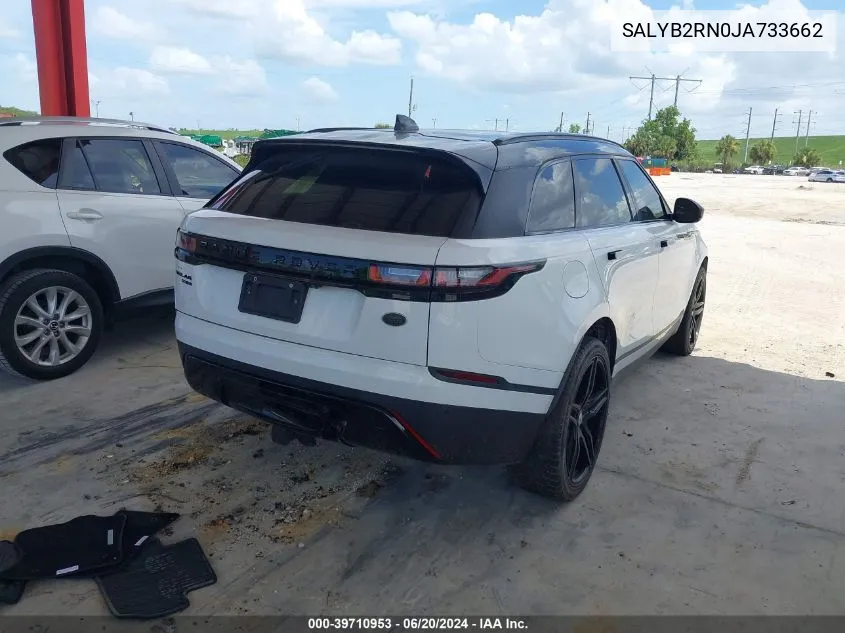 2018 Land Rover Range Rover Velar D180 S VIN: SALYB2RN0JA733662 Lot: 39710953