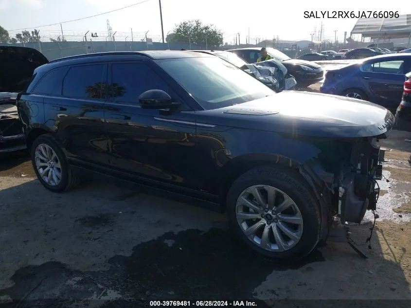 SALYL2RX6JA766096 2018 Land Rover Range Rover Velar P250 Se R-Dynamic