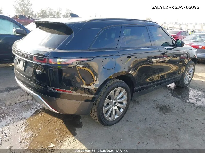 2018 Land Rover Range Rover Velar P250 Se R-Dynamic VIN: SALYL2RX6JA766096 Lot: 39769481