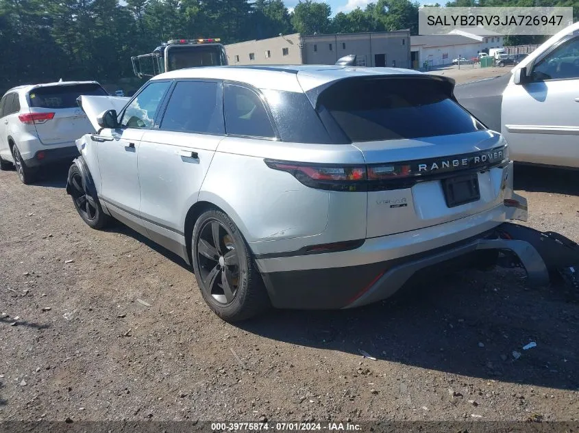 SALYB2RV3JA726947 2018 Land Rover Range Rover Velar P380 S