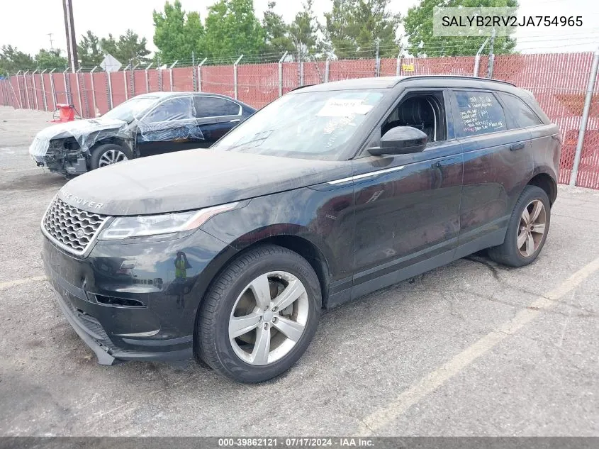 SALYB2RV2JA754965 2018 Land Rover Range Rover Velar P380 S