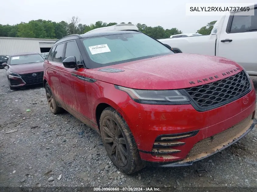 2018 Land Rover Range Rover Velar P250 Se R-Dynamic VIN: SALYL2RX6JA737469 Lot: 39960660