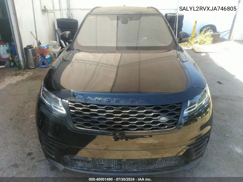 SALYL2RVXJA746805 2018 Land Rover Range Rover Velar P380 Se R-Dynamic