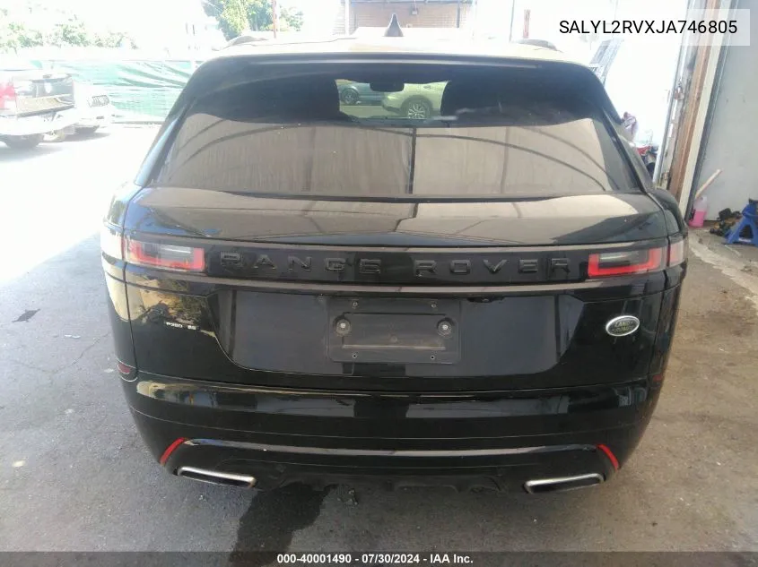 SALYL2RVXJA746805 2018 Land Rover Range Rover Velar P380 Se R-Dynamic