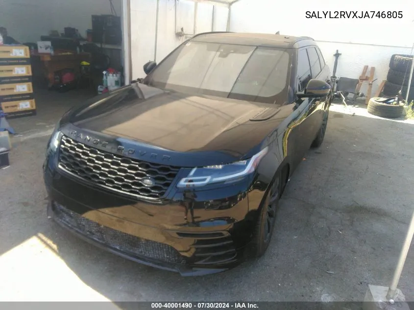 SALYL2RVXJA746805 2018 Land Rover Range Rover Velar P380 Se R-Dynamic