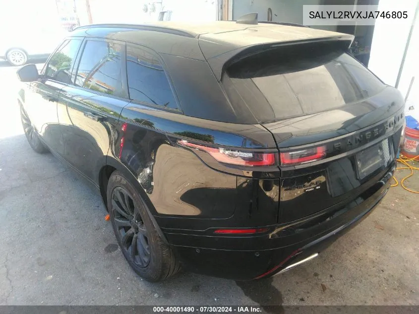 SALYL2RVXJA746805 2018 Land Rover Range Rover Velar P380 Se R-Dynamic