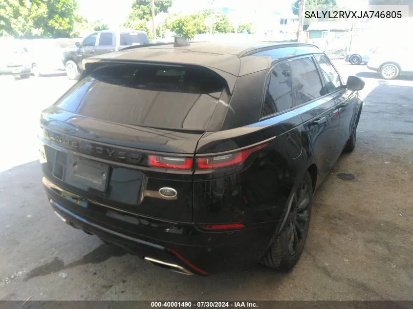 SALYL2RVXJA746805 2018 Land Rover Range Rover Velar P380 Se R-Dynamic