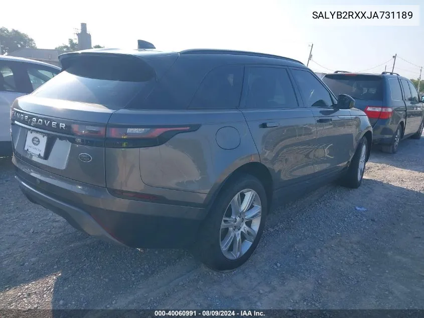 SALYB2RXXJA731189 2018 Land Rover Range Rover Velar P250 S