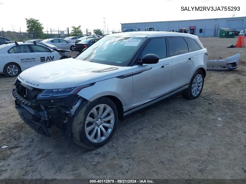 2018 Land Rover Range Rover Velar P380 First Edition/P380 Hse R-Dynamic VIN: SALYM2RV3JA755293 Lot: 40112979