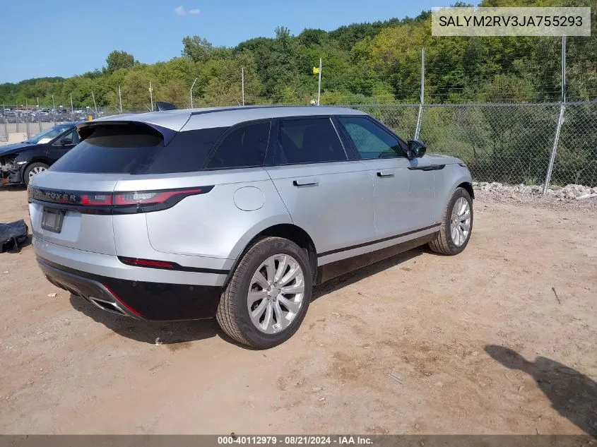 SALYM2RV3JA755293 2018 Land Rover Range Rover Velar P380 First Edition/P380 Hse R-Dynamic