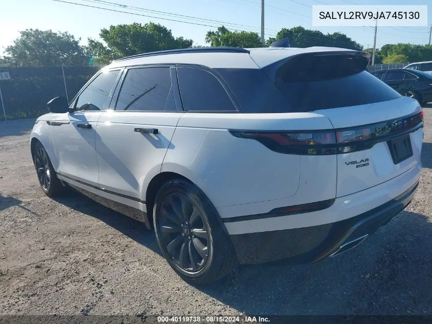 2018 Land Rover Range Rover Velar P380 Se R-Dynamic VIN: SALYL2RV9JA745130 Lot: 40119738