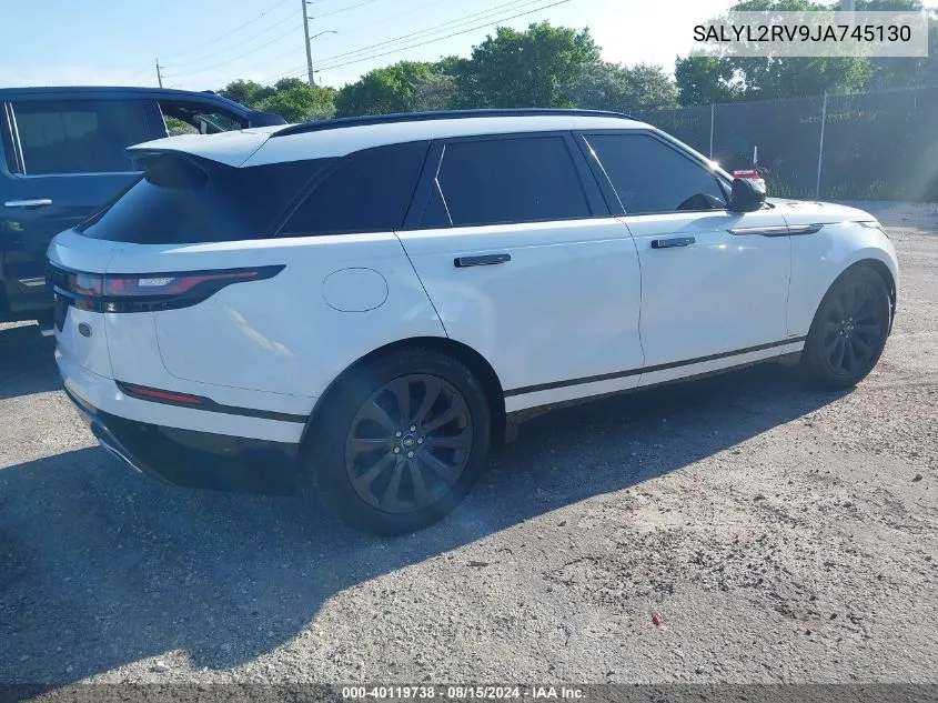 SALYL2RV9JA745130 2018 Land Rover Range Rover Velar P380 Se R-Dynamic