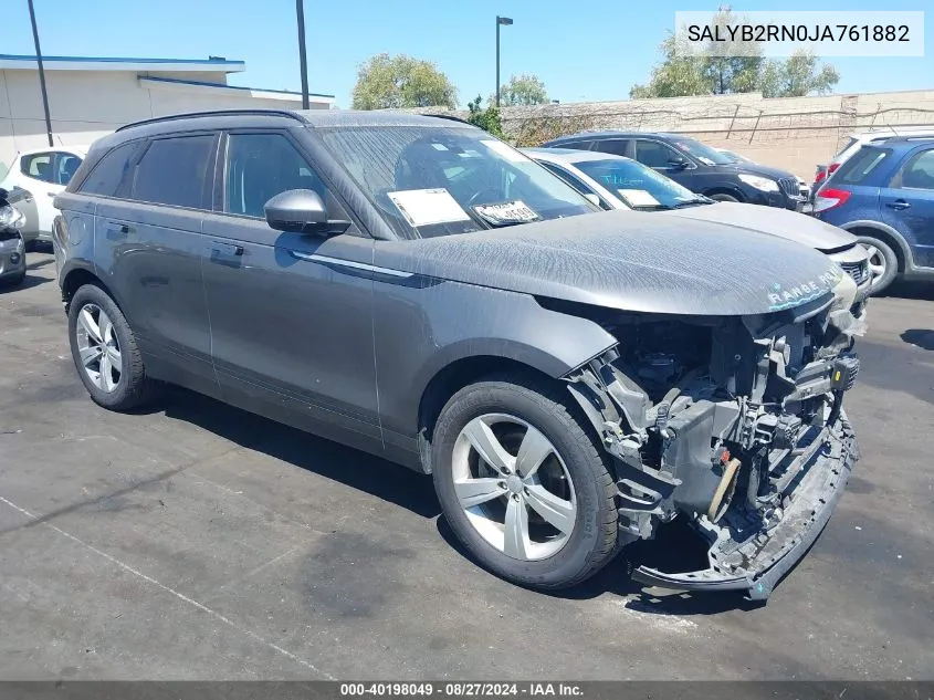 2018 Land Rover Range Rover Velar D180 S VIN: SALYB2RN0JA761882 Lot: 40198049