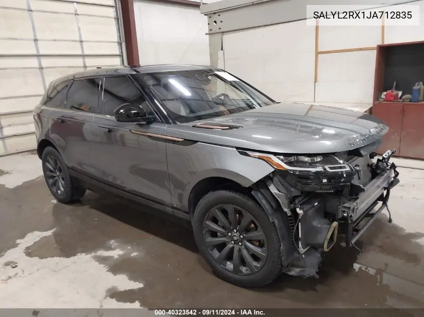 SALYL2RX1JA712835 2018 Land Rover Range Rover Velar P250 Se R-Dynamic