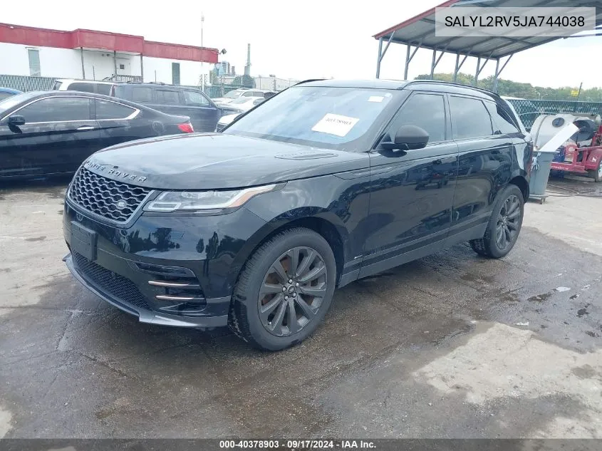 2018 Land Rover Range Rover Velar P380 Se R-Dynamic VIN: SALYL2RV5JA744038 Lot: 40378903