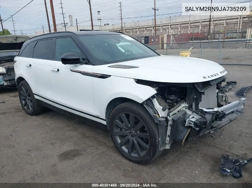 2018 Land Rover Range Rover Velar D180 Hse R-Dynamic VIN: SALYM2RN9JA735209 Lot: 40381468