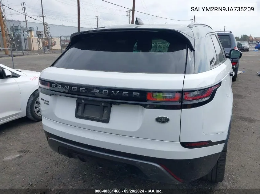 2018 Land Rover Range Rover Velar D180 Hse R-Dynamic VIN: SALYM2RN9JA735209 Lot: 40381468