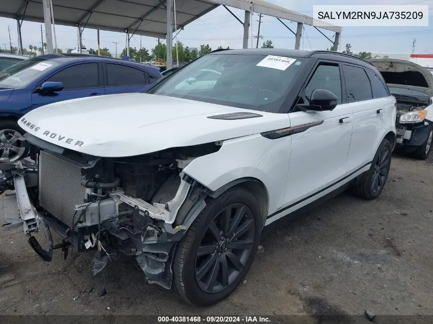 SALYM2RN9JA735209 2018 Land Rover Range Rover Velar D180 Hse R-Dynamic