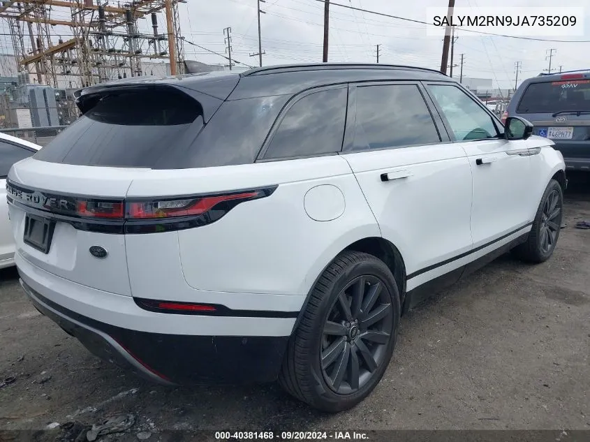 SALYM2RN9JA735209 2018 Land Rover Range Rover Velar D180 Hse R-Dynamic