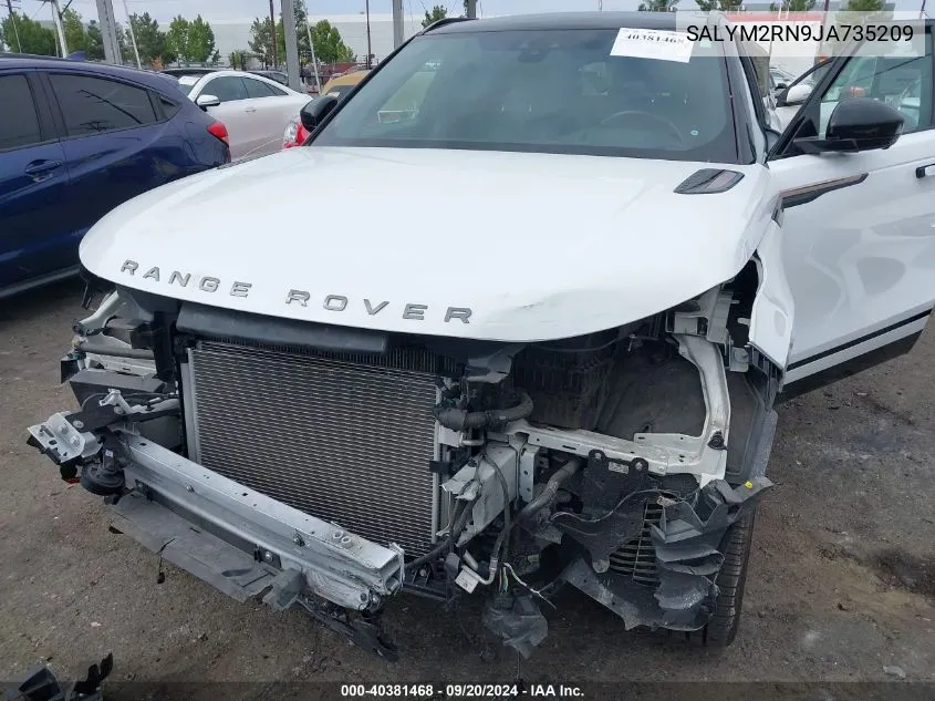 2018 Land Rover Range Rover Velar D180 Hse R-Dynamic VIN: SALYM2RN9JA735209 Lot: 40381468