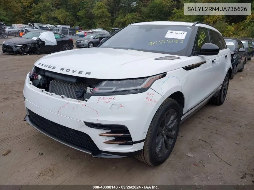 SALYL2RN4JA736626 2018 Land Rover Range Rover Velar D180 Se R-Dynamic