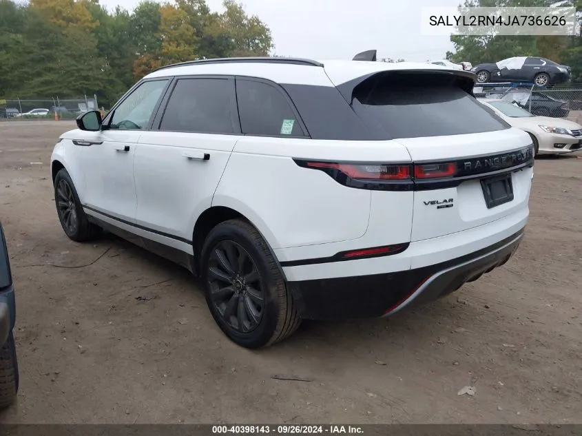 SALYL2RN4JA736626 2018 Land Rover Range Rover Velar D180 Se R-Dynamic