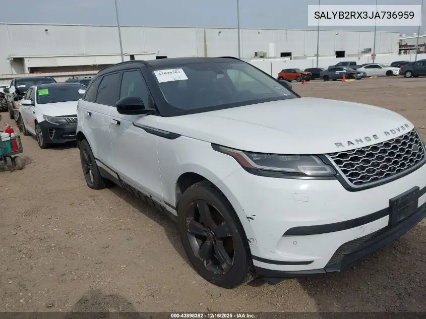 SALYB2RX3JA736959 2018 Land Rover Range Rover Velar P250 S