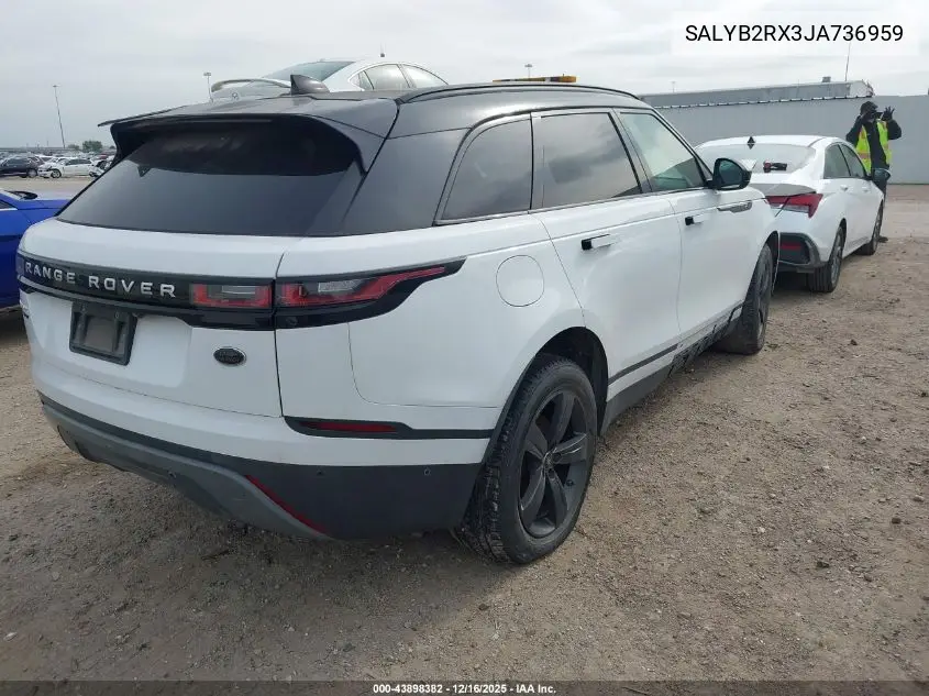 SALYB2RX3JA736959 2018 Land Rover Range Rover Velar P250 S